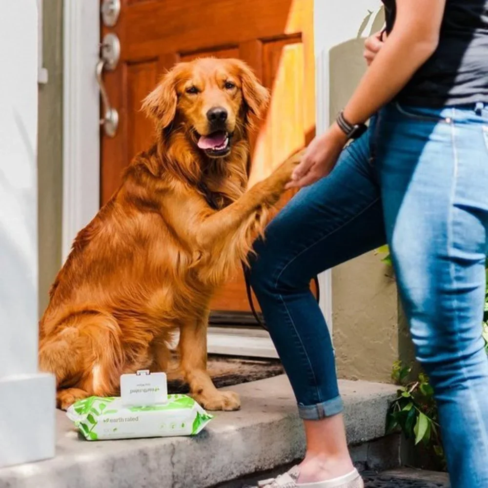 100 Count Thick Plant Based Grooming Dog Wipes‎